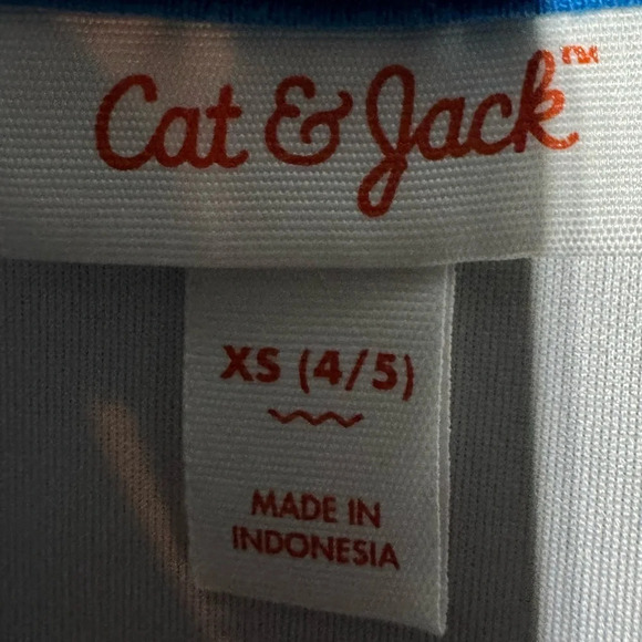 Cat & Jack Wow/Lightning Bolt Zip Up Jacket Size XS 4/5 - Picture 2 of 5